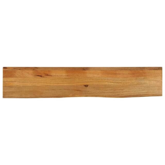 Berkfield Home Table Top Live Edge 180x30x2.5 cm Solid Wood Mango in Brown - image 1