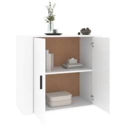 Berkfield Home Sideboard White 80x33x70 cm Engineered Wood - Size: 80 x 33 x 70 cm - thumbnail 6