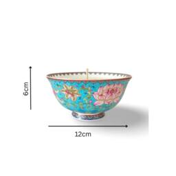 Candle Up Soul Bowl Teal Lotus Candle - thumbnail 3