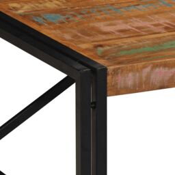Berkfield Home Coffee Table Multicolour 100x100x35 cm Solid Wood Reclaimed - Size: 100 x 100 x 35 cm - thumbnail 5