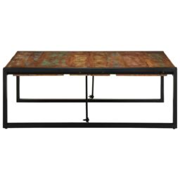Berkfield Home Coffee Table Multicolour 100x100x35 cm Solid Wood Reclaimed - Size: 100 x 100 x 35 cm - thumbnail 3