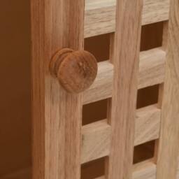 Berkfield Home Sink Cabinet with Mirror Solid Walnut Wood in Brown - thumbnail 5
