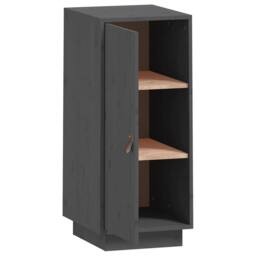 Berkfield Home Sideboard Grey 34x40x75 cm Solid Wood Pine - Size: 34 x 40 x 75 cm - thumbnail 4