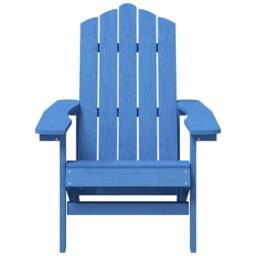 Berkfield Home Garden Adirondack Chair HDPE Aqua Blue - thumbnail 3