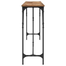 Berkfield Home Sturdy Console Table Old Wood 200x29x75 cm Engineered Wood in Brown - Size: 200 x 29 x 75 cm - thumbnail 6