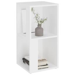 Berkfield Home Corner Cabinet White 33x33x67cm Engineered Wood - Size: 33 x 33 x 67 cm - thumbnail 4