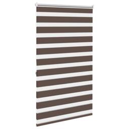 Berkfield Home Elegant Zebra Blind 80 x 175 cm Coffee in Brown - thumbnail 4
