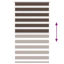 Berkfield Home Elegant Zebra Blind 80 x 175 cm Coffee in Brown - thumbnail 5