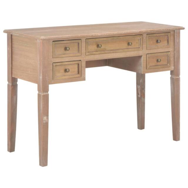 Berkfield Home Writing Desk Brown 109.5x45x77.5 cm Wood - image 1