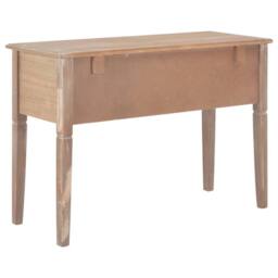 Berkfield Home Writing Desk Brown 109.5x45x77.5 cm Wood - thumbnail 4