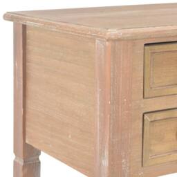 Berkfield Home Writing Desk Brown 109.5x45x77.5 cm Wood - thumbnail 6