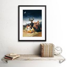 "Artery8 Painting Fantasy Landscape Goya Witches Sabbath 12x16"" Framed Art - Size: W12"" x H16""" - thumbnail 2