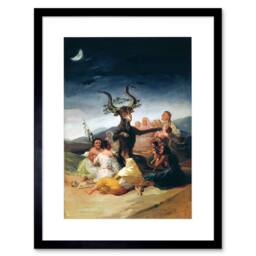 "Artery8 Painting Fantasy Landscape Goya Witches Sabbath 12x16"" Framed Art - Size: W12"" x H16""" - thumbnail 1