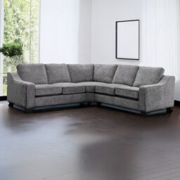 Furnishings For Less UK Nebraska Modern Slate Grey 2 Corner 2 L shaped 5 Seater Sofa - thumbnail 1