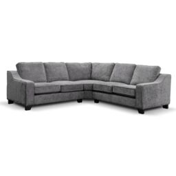 Furnishings For Less UK Nebraska Modern Slate Grey 2 Corner 2 L shaped 5 Seater Sofa - thumbnail 2