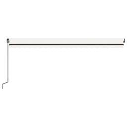 Berkfield Home Manual Retractable Awning with LED 500x300 cm Cream - thumbnail 4