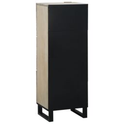 Berkfield Home Media Storage Cabinets & Racks with Storage with Door White & Black - thumbnail 5