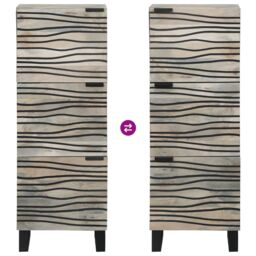 Berkfield Home Media Storage Cabinets & Racks with Storage with Door White & Black - thumbnail 9