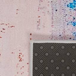 Wyld and Coco Blue Distressed Ombre Area Rug Polyester Rubber Coated Anti Slip - Size: 80 cm x 150 cm - thumbnail 3