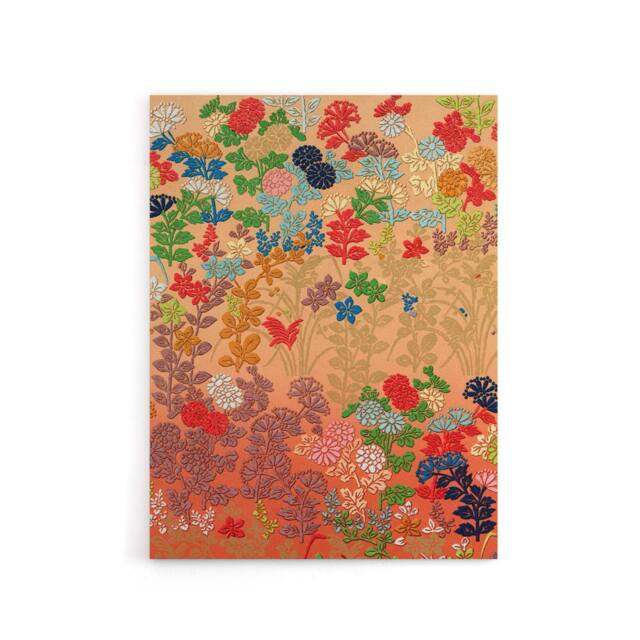 "Artery8 Floral Japanese Fan Pattern G A Audsley Vintage Canvas Wall Art in Pink - Size: W18"" x H24""" - image 1
