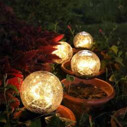 Obasyhig Solar-powered crack-resistant ground-mounted light-Style 5 in Warm White - thumbnail 6