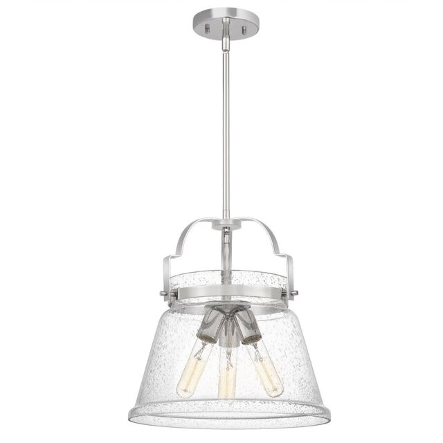 Netlighting Quoizel Wimberley Dome Pendant Ceiling Light Polished Chrome in Grey - image 1