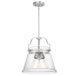 Netlighting Quoizel Wimberley Dome Pendant Ceiling Light Polished Chrome in Grey - thumbnail 1