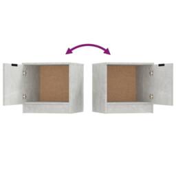 Berkfield Home Decorative Bedside Cabinet Concrete Grey 40x39x40 cm - Size: 40 x 39 x 40 cm - thumbnail 8