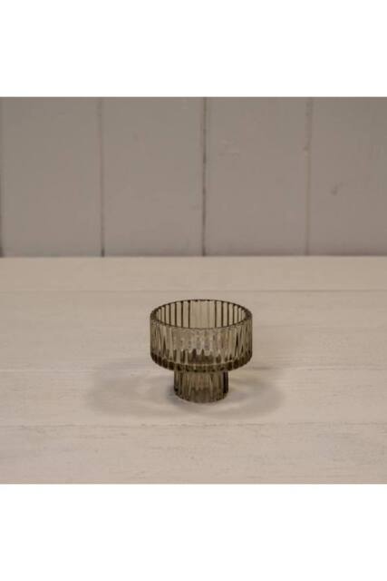 KDMD Smokey Brown Glass Candle Holder - 5mm - image 1