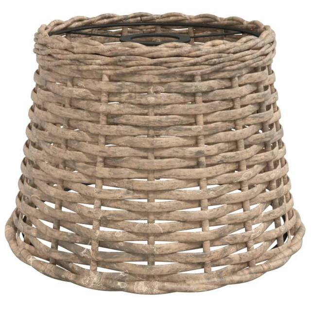 Berkfield Home Ceiling Lamp Shade Brown √ò25x17 cm Wicker - Size: 25x17 cm - image 1