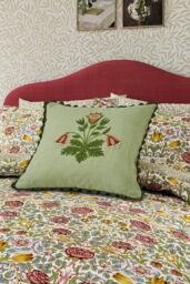 Morris & Co 'Rose' Cotton Duvet Cover Set - Size: Single - thumbnail 2
