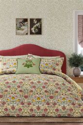 Morris & Co 'Rose' Cotton Duvet Cover Set - Size: Single - thumbnail 1