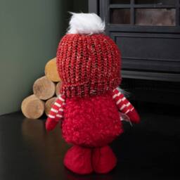 Samuel Alexander 30cm Red Gonk with Bobbly Hat Christmas Decoration - thumbnail 6