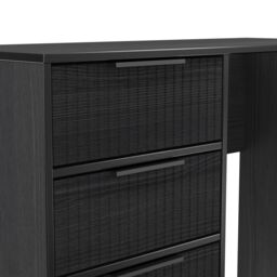 Ready Assembled 2 U Menai 4 Drawer Vanity (Ready Assembled) in Black - thumbnail 5