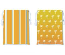 LARANGE Beach Towel Bag Microfiber Suede Double-Sided 180 X 90 in Yellow - thumbnail 8