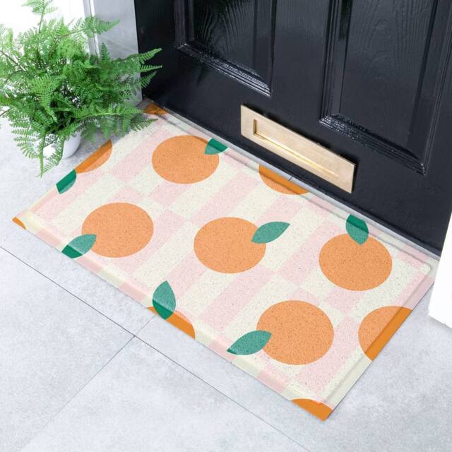 Artsy Mats Elizabeth Olwen Oranges Indoor/Outdoor Doormat (70x40cm) in Orange - Size: 40 cm x 70 cm - image 1