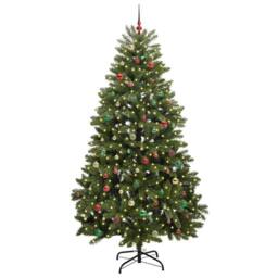 Berkfield Home Artificial Christmas Tree with Stand Green 270 cm PVC & Metal - thumbnail 3