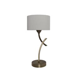 Pagazzi Justina Antique Brass Table Lamp in Gold - thumbnail 2