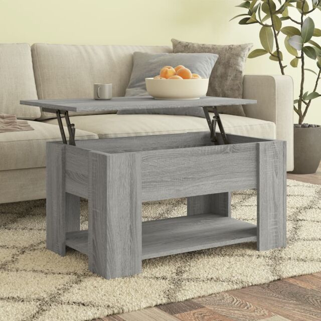 Berkfield Home Coffee Table Grey Sonoma 79x49x41 cm Engineered Wood - Size: 79 x 49 x 41 cm - image 1