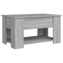 Berkfield Home Coffee Table Grey Sonoma 79x49x41 cm Engineered Wood - Size: 79 x 49 x 41 cm - thumbnail 5