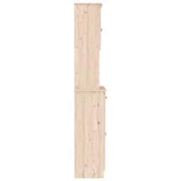 Berkfield Home Highboard ALTA 77x35x188 cm Solid Wood Pine in Light Tan - Size: 77 x 35 x 188 cm - thumbnail 7