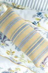 Sanderson 'Enys Garden' Cotton Cushion in Mustard - thumbnail 2