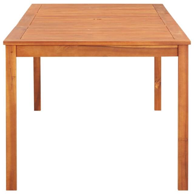 Berkfield Home Garden Table 215x90x74 cm Solid Acacia Wood in Brown - Size: 215 x 90 x 74 cm - image 1