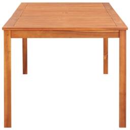 Berkfield Home Garden Table 215x90x74 cm Solid Acacia Wood in Brown - Size: 215 x 90 x 74 cm - thumbnail 1