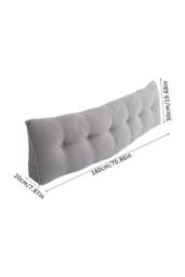 Living and Home Triangle Wedge Headboard Pillow Backrest Support Cushion in Grey - thumbnail 9