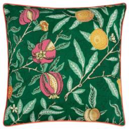 Morris & Co Fruits Outdoor Cushion in Green - Size: 45 cm x 45 cm - thumbnail 2