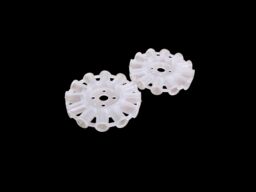 Shatchi 10pcs Round & 10pcs Square Glowsticks - Bracelets Connectors Accessories in White - thumbnail 3