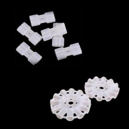 Shatchi 10pcs Round & 10pcs Square Glowsticks - Bracelets Connectors Accessories in White - thumbnail 1