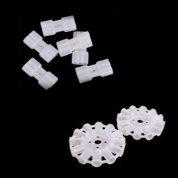 Shatchi 10pcs Round & 10pcs Square Glowsticks - Bracelets Connectors Accessories in White - thumbnail 2
