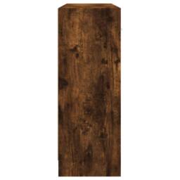 Berkfield Home Sideboard Smoked Oak 91x28x75 cm Engineered Wood in Brown - Size: 91 x 28 x 75 cm - thumbnail 7